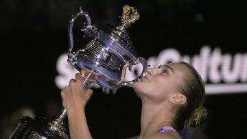 Sabalenka beat Kazakhstan’s Rybakina to win her first Grand Slam title at the Australian Open