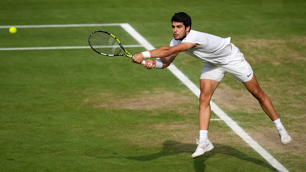 Spaniard Carlos Alcaraz defeated Novak Djokovic to win his first title at Wimbledon.