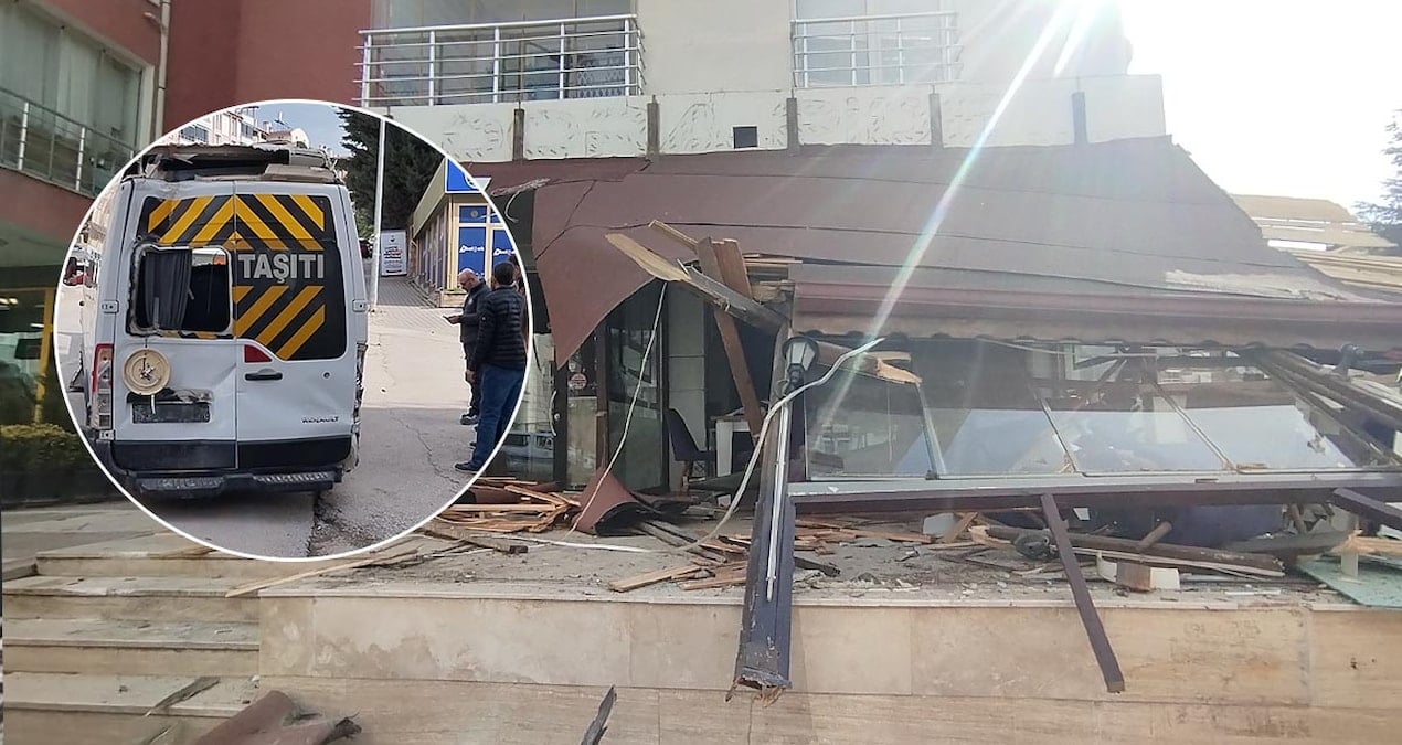 Tokat’de minibuss pide salonuna dalli