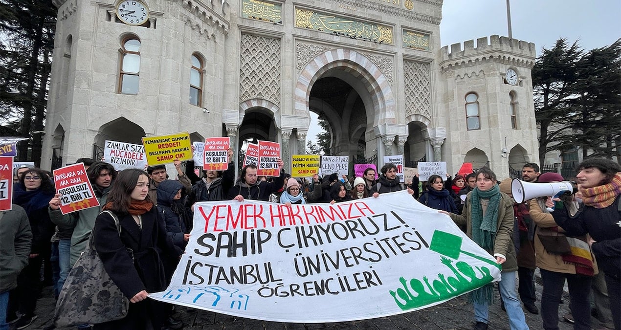 Ütersit Ökreleinden Yemeek Artimı Protestosu